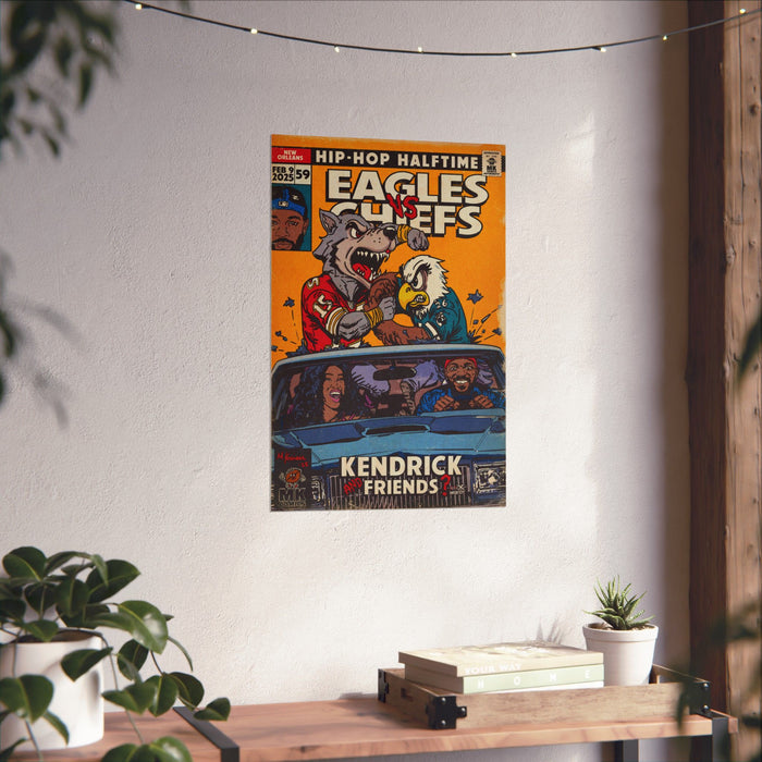 2025 Halftime - Eagles vs Chiefs - Matte Vertical Posters