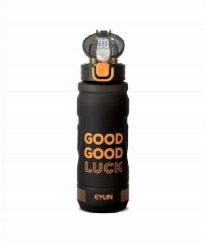 30 cm Tall Water Bottle with Straw and Handle, Plastic 1 L