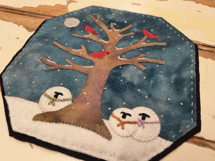 A Winters Night Mat Paper Pattern