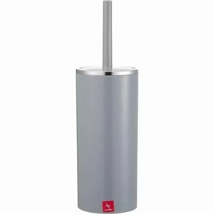 Acrylic Toilet Brush and Holder with Long Non-Slip Handle