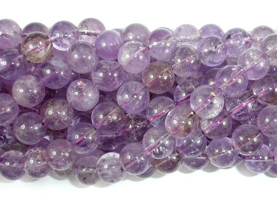 Ametrine, 10mm (9.8mm) Round Beads-BeadBasic