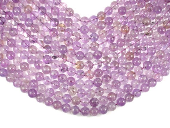 Ametrine, 10mm (9.8mm) Round Beads-BeadBasic