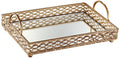 Antique Gold Mirrored Tray - EK CHIC HOME