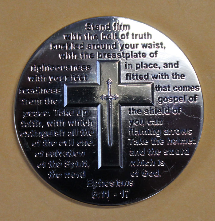 Armor of God Ephesians 6:11 - 17 Military Challenge Coin