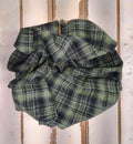 Avocado Hand Dyed Plaid Wool (Dark)