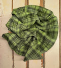 Avocado Hand Dyed Plaid Wool (Medium)