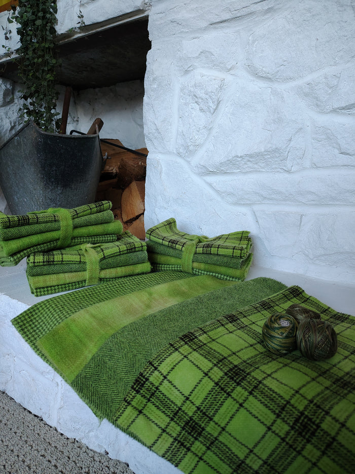 Avocado Hand Dyed Wool Fat Eighth Bundle