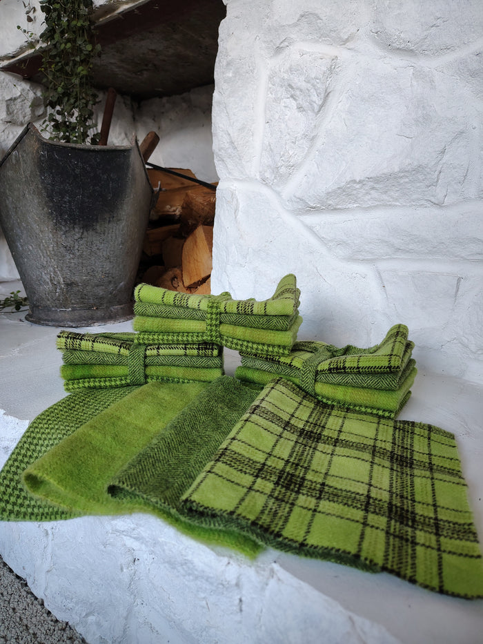 Avocado Hand Dyed Wool Fat Sixteenth Bundle