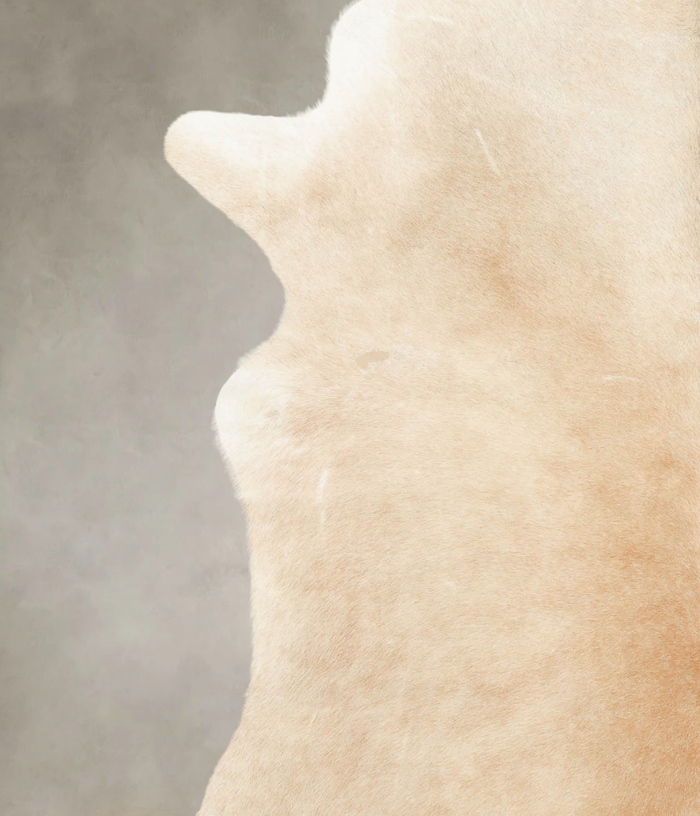 Beige Cowhide Rug #B4586