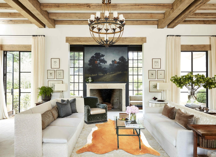 Beige Cowhide Rug #B4236
