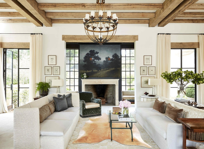 Beige Cowhide Rug #B4639