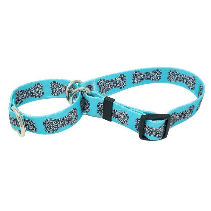 Bella Bone Blue Martingale Collar