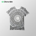 Black and White Mandala by Mcashe T-Shirt