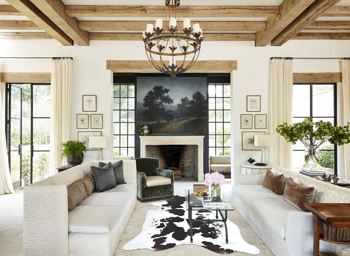 Black and White Cowhide Rug #B9629