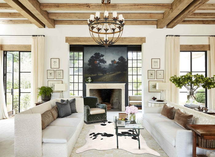 Black and White Cowhide Rug #B10441