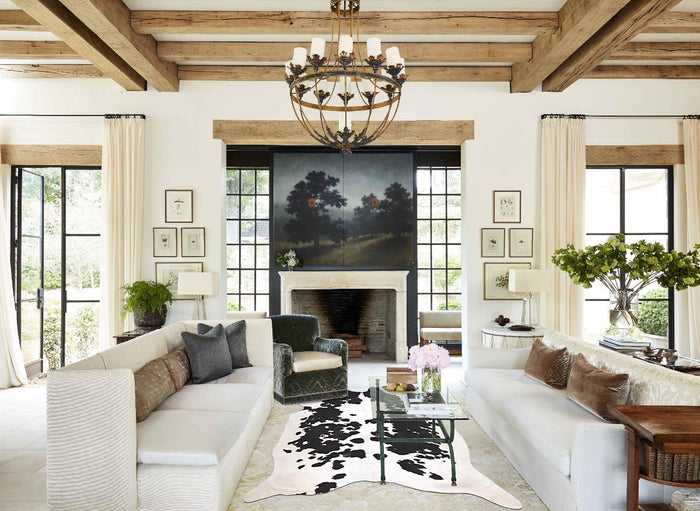 Black and White Cowhide Rug #B10447