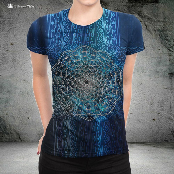 Blue Geometry by McAshe T-Shirt