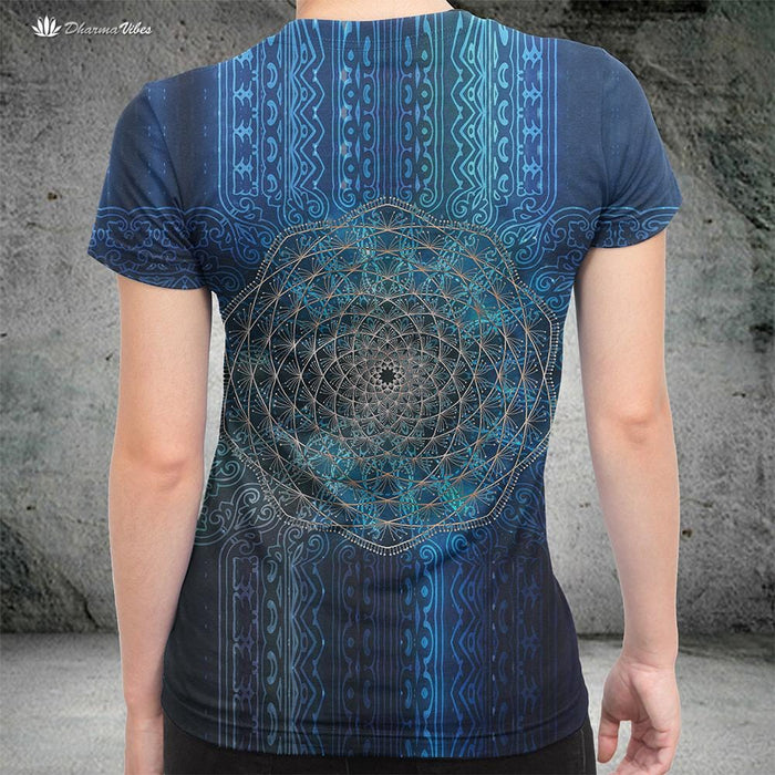 Blue Geometry by McAshe T-Shirt