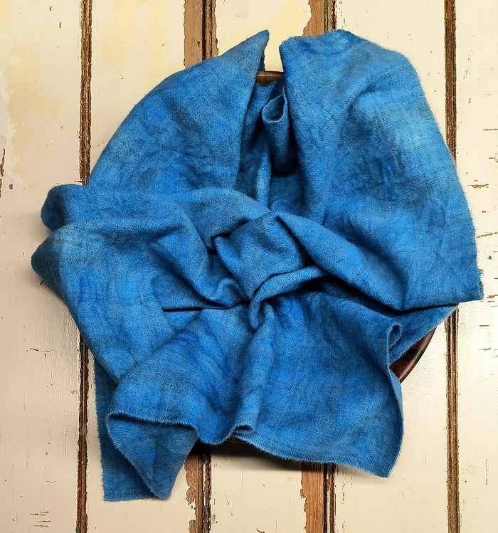 BLUE Hand Dyed Plaid Wool (Light)