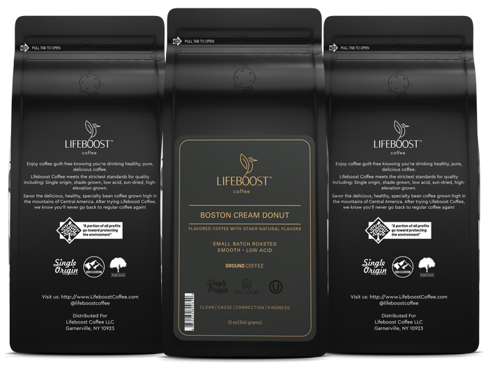 Boston Creme Donut - Lifeboost Coffee