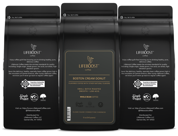 Boston Creme Donut - Lifeboost Coffee