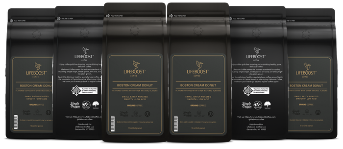 Boston Creme Donut - Lifeboost Coffee