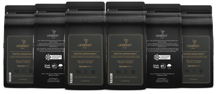 Boston Creme Donut - Lifeboost Coffee
