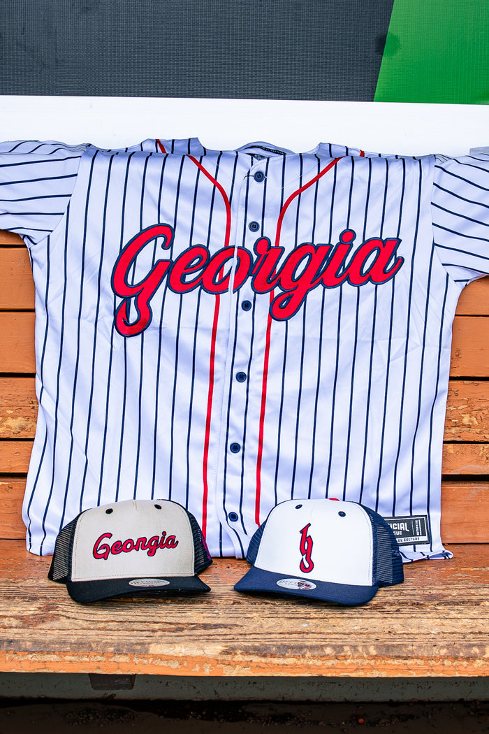 [ Brantley Gilbert x Gwinnett Stripers ] Home Pinstripe Jersey - Official League