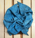 BRIGHT BLUE Hand Dyed Plaid Wool (Light)