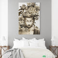 Buddha flowers meditation light version by McAshe 1-Piece Canvas