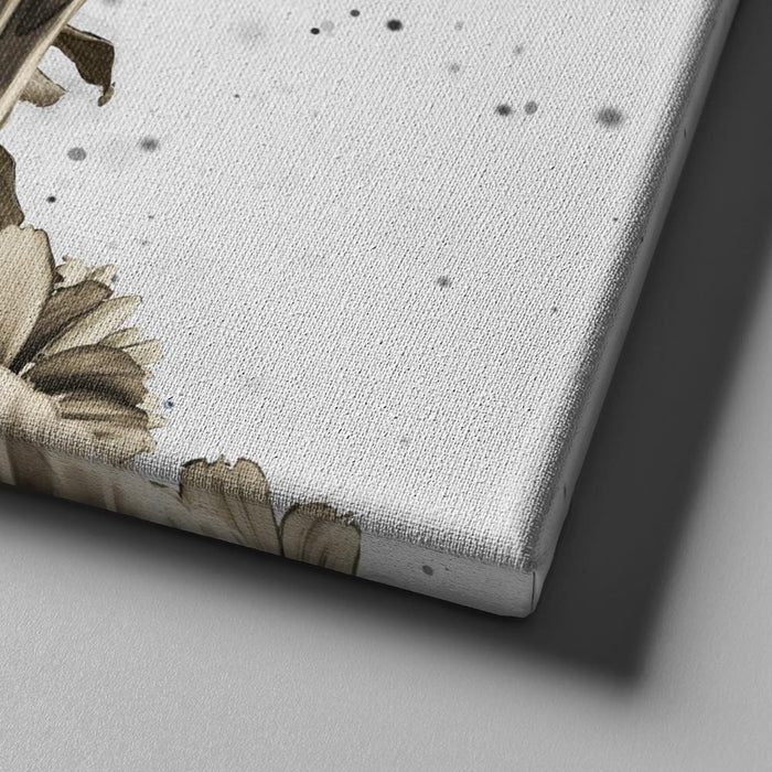 Buddha flowers meditation light version by McAshe 1-Piece Canvas