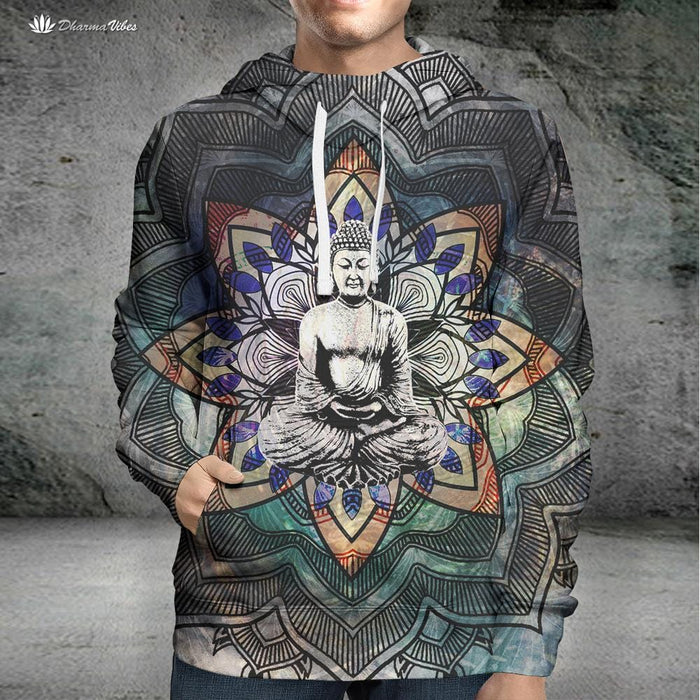 Buddha Unity by McAshe Mandala Hoodie