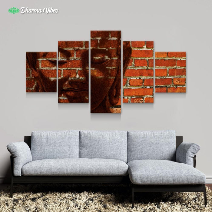 Buddha Urbano by BuddhArt 5-Piece Canvas