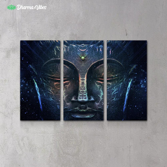 Buddha Wisdom by McAshe 3-Piece Canvas