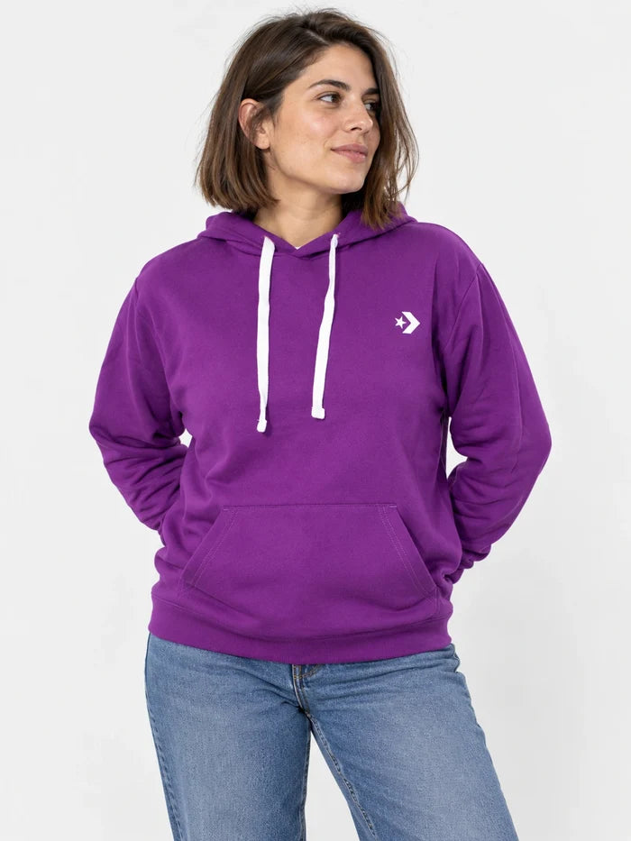 Buzo Converse Hoodie con Estampa en Pecho Violeta — vista principal