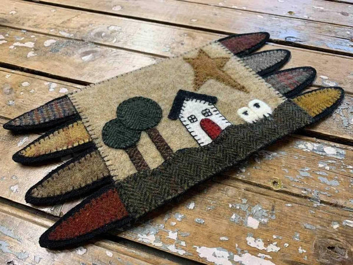 Caide's Place Wool Mat - Digital Download - All About Ewe Wool Shop