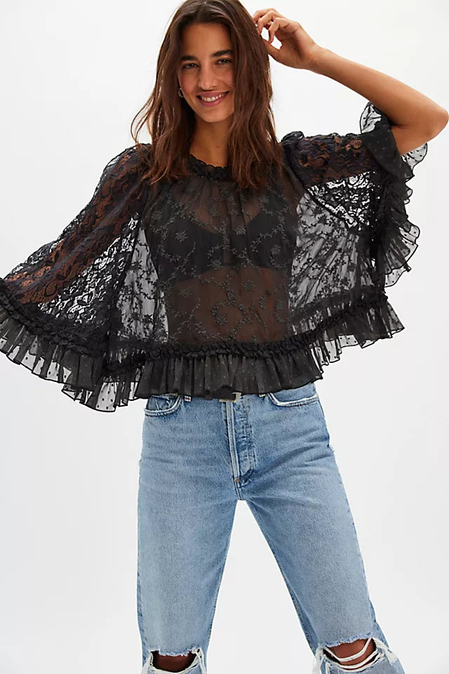 CARLY CAPE TOP / BITUMEN