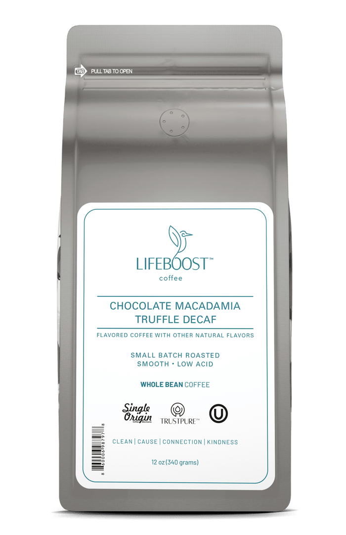 Chocolate Macadamia Truffle Decaf - Lifeboost Coffee