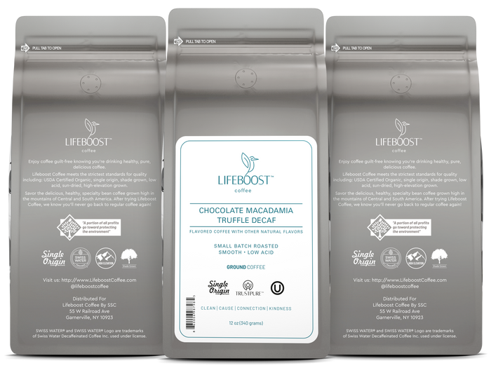 Chocolate Macadamia Truffle Decaf - Lifeboost Coffee