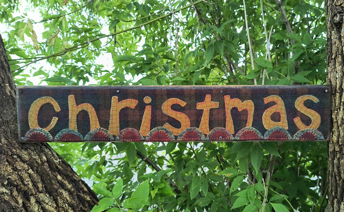 Christmas Board Runner Paper Pattern - All About Ewe Wool Shop
