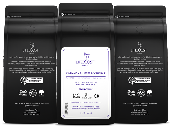 Cinnamon Blueberry Crumble - Lifeboost Coffee