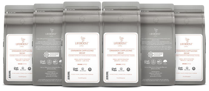 Cinnamon Cappuccino Decaf - Lifeboost Coffee