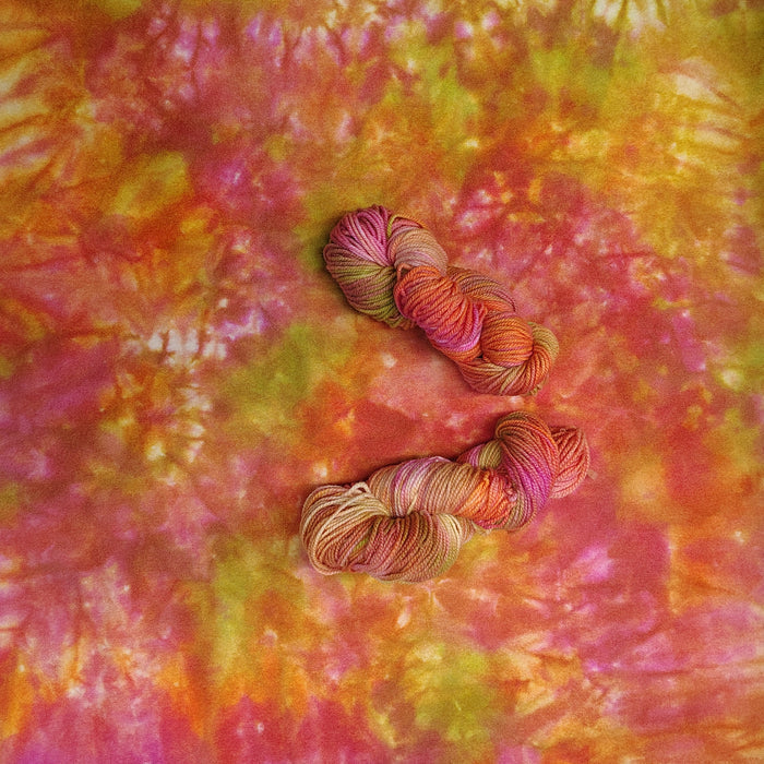 Citrus Splash Hand Dyed Wool
