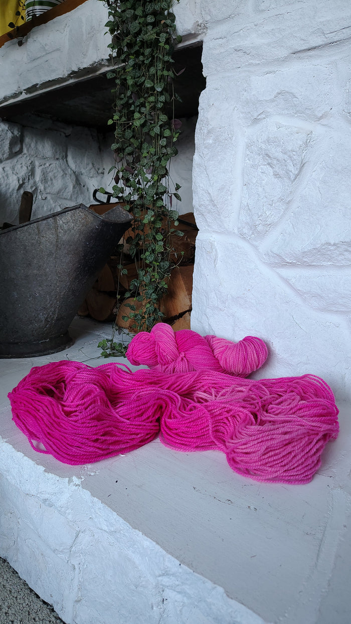 CM (Rhodamine) | Hand Dyed Wool Yarn