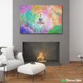 Colorful Buddha meditation by McAshe 1-Piece Canvas