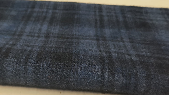 CORNFLOWER Hand Dyed Plaid Wool (Dark)