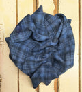 CORNFLOWER Hand Dyed Plaid Wool (Medium)