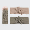 Cotton Adjustable Headband 2pc - Eucalyptus - Posh West Boutique