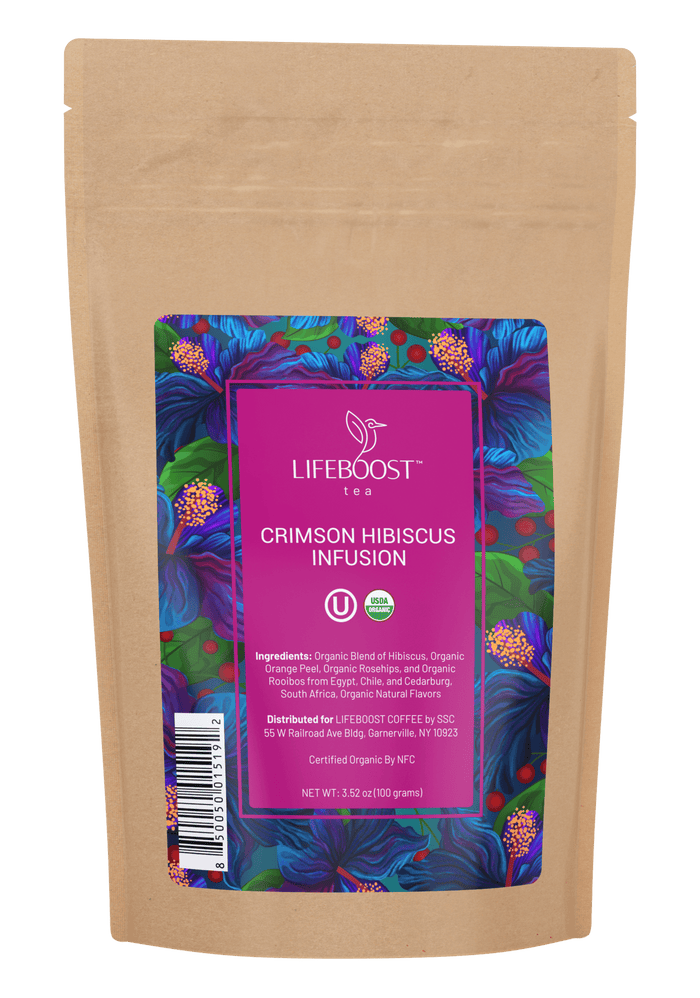Crimson Hibiscus Infusion Tea - Lifeboost Coffee