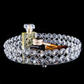 Crystal Beads Round Mirrored Decorative Tray - EK CHIC HOME